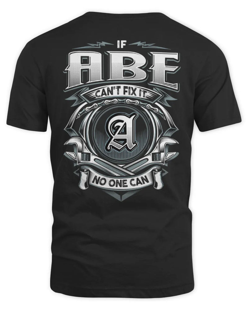ABE AP81-K4-626 - Personalized Ahmed Quote Apparel “If Ahmed Can't Fix It, No One Can” - Unisex Standard T-Shirt - Black