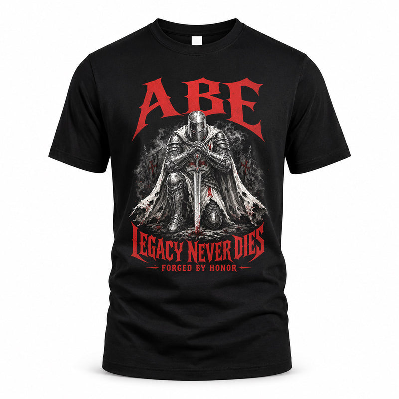 ABE HS90-K04-109 - NAME Legacy Never Dies Forged By Honor Personalized Knight