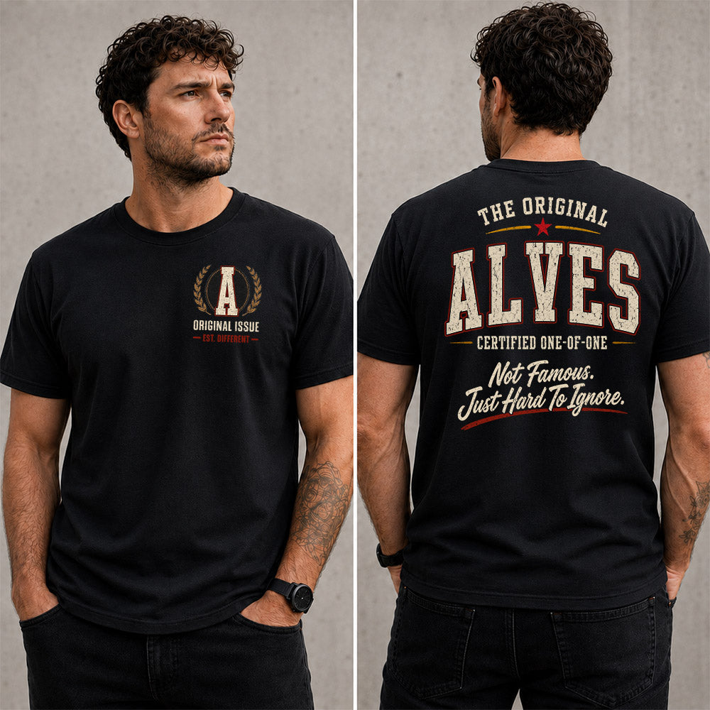 ALVES W68-F2-168 – Personalized Original Issue Apparel “The Original NAME Certified One-of-One"