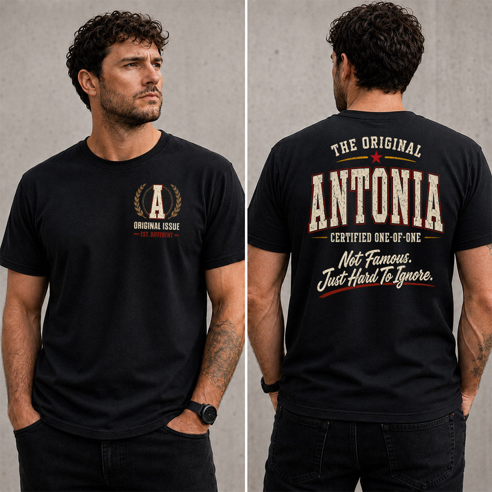 ANTONIA W68-F2-168 – Personalized Original Issue Apparel “The Original NAME Certified One-of-One"