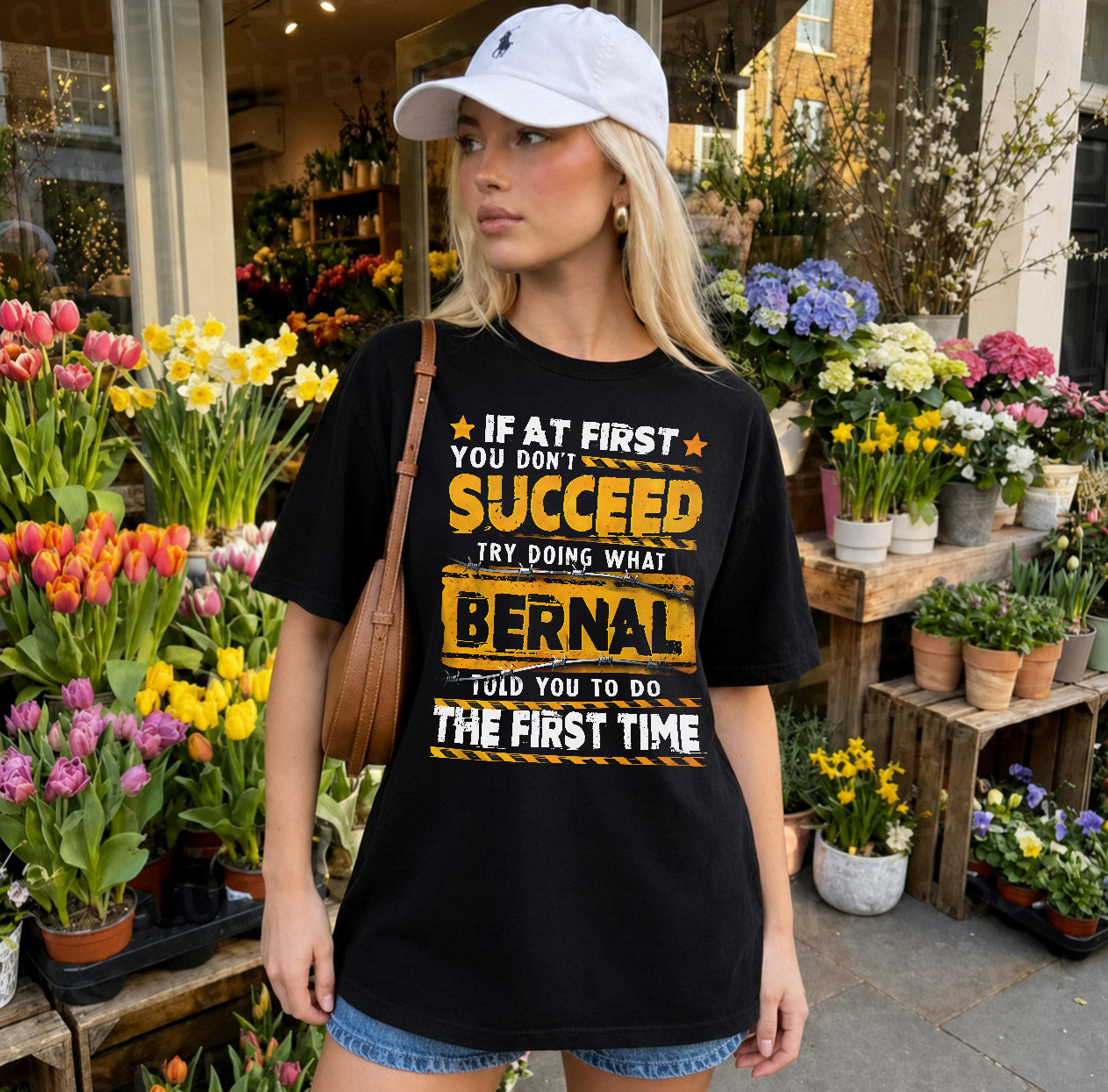 BERNAL TP22-K11-109 - Personalized Funny Quote Apparel “If At First You Don’t Succeed, Try Doing What WANG Told You To Do The First Time”