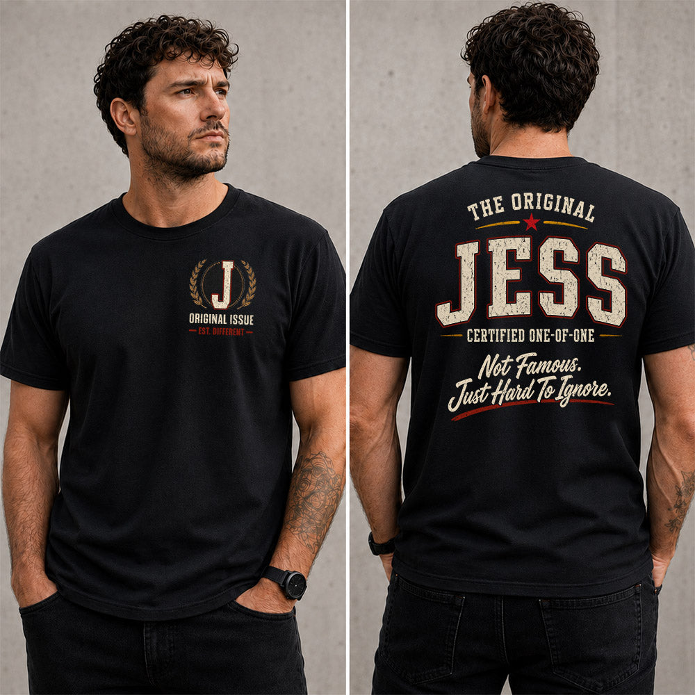 JESS W68-F2-168 – Personalized Original Issue Apparel “The Original NAME Certified One-of-One"
