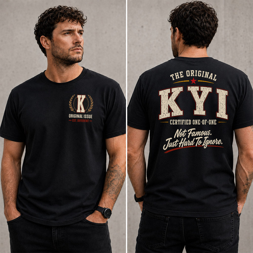 KYI W68-F2-168 – Personalized Original Issue Apparel “The Original NAME Certified One-of-One"