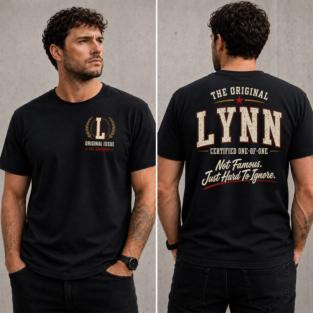 LYNN W68-F2-168 – Personalized Original Issue Apparel “The Original NAME Certified One-of-One"
