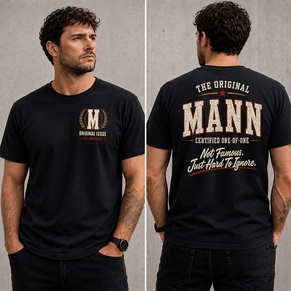 MANN W68-F2-168 – Personalized Original Issue Apparel “The Original NAME Certified One-of-One"