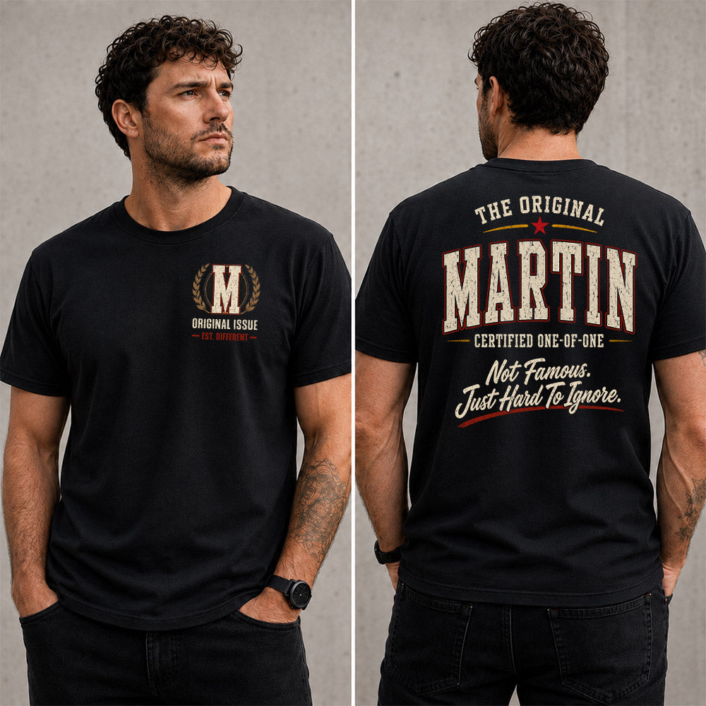 MARTIN W68-F2-168 – Personalized Original Issue Apparel “The Original NAME Certified One-of-One"