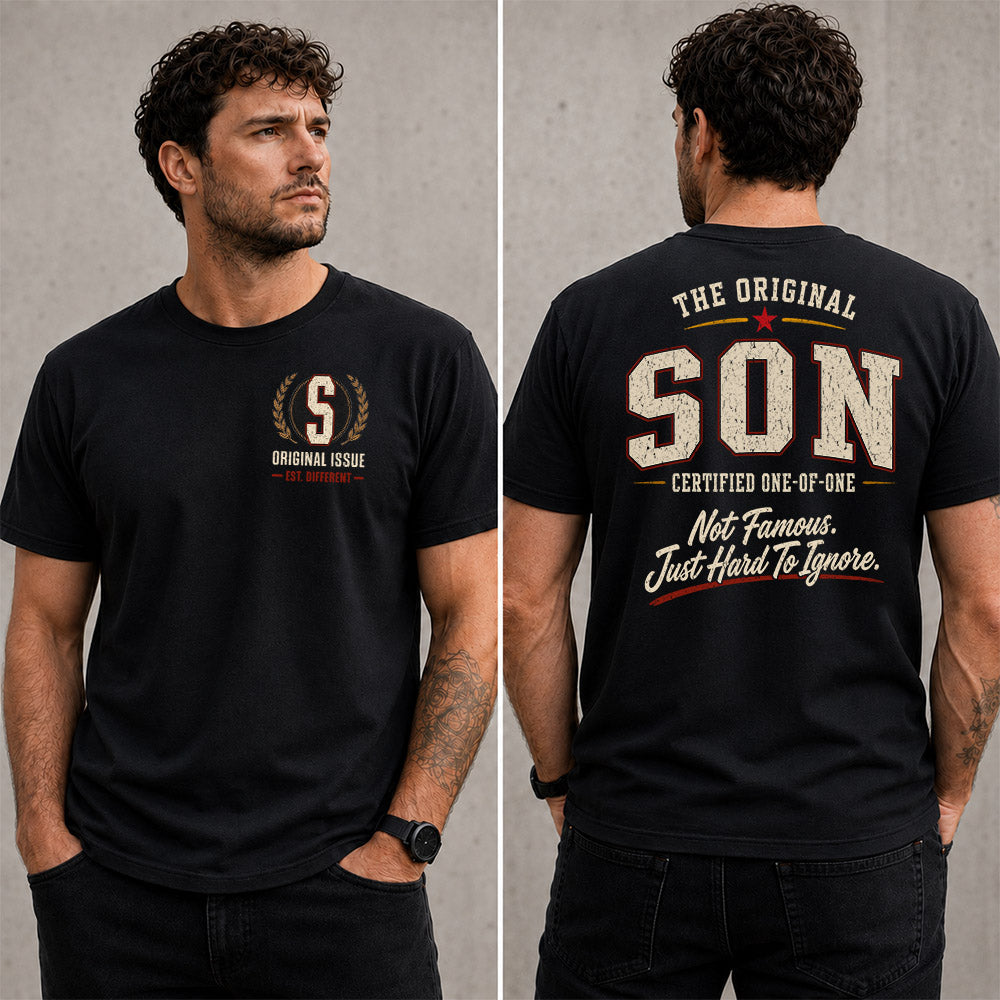SON W68-F2-168 – Personalized Original Issue Apparel “The Original NAME Certified One-of-One"