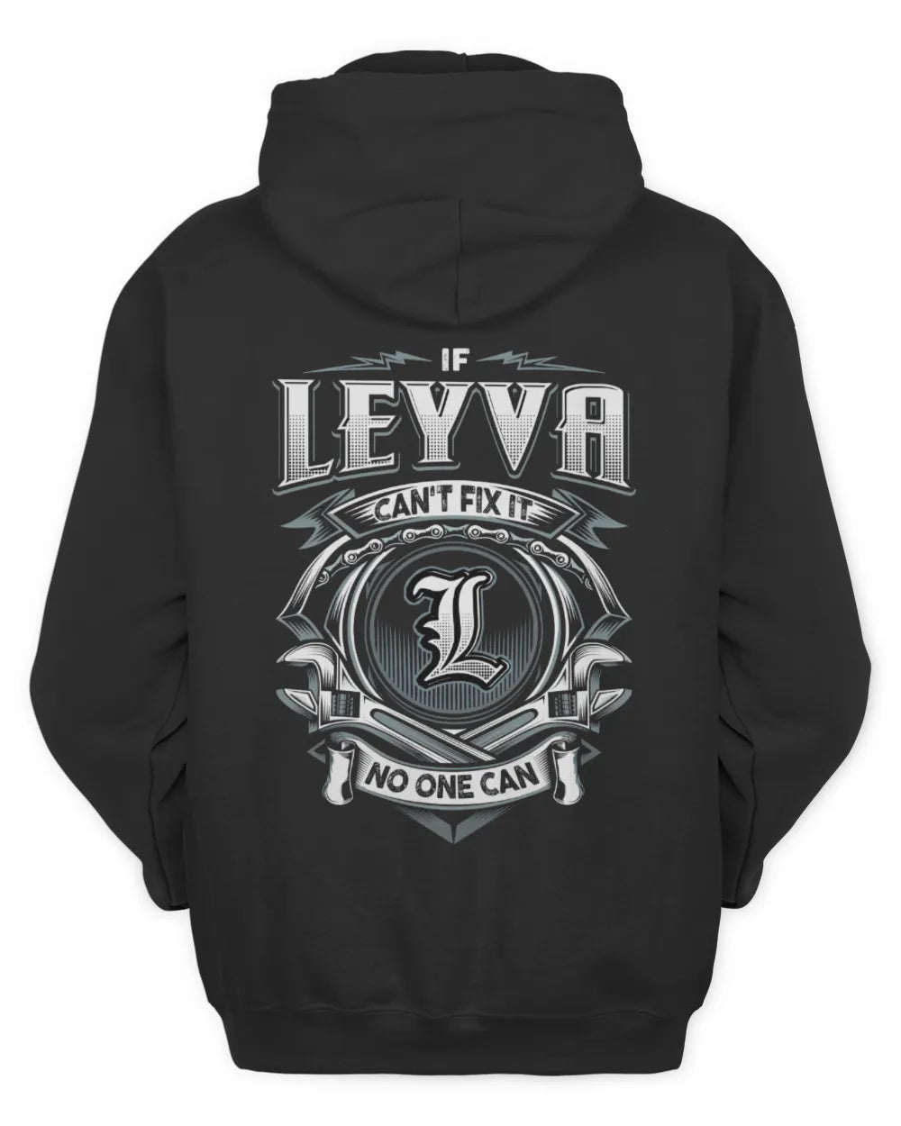 LEYVA AP81-K4-626 - Personalized Ahmed Quote Apparel “If Ahmed Can't Fix It, No One Can” - Unisex Hoodie - Black