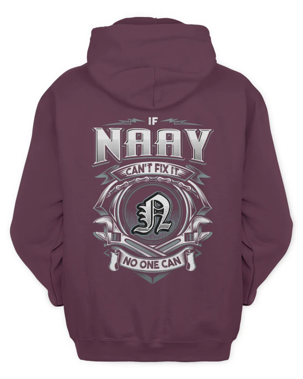 NAAY AP81-K4-626 - Personalized Ahmed Quote Apparel “If Ahmed Can't Fix It, No One Can” - Unisex Hoodie - Maroon