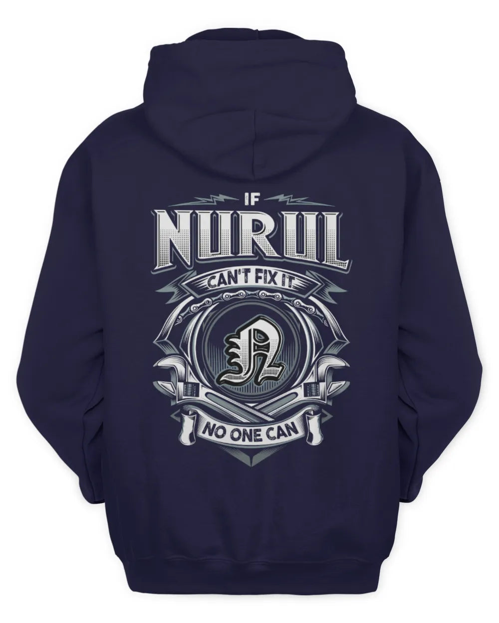 NURUL AP81-K4-626 - Personalized Ahmed Quote Apparel “If Ahmed Can't Fix It, No One Can” - Unisex Hoodie - Navy