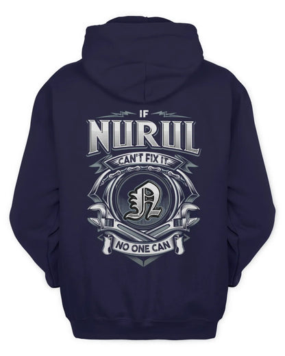 NURUL AP81-K4-626 - Personalized Ahmed Quote Apparel “If Ahmed Can't Fix It, No One Can” - Unisex Hoodie - Navy