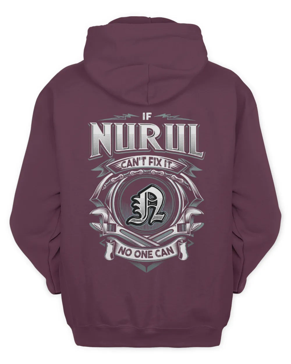 NURUL AP81-K4-626 - Personalized Ahmed Quote Apparel “If Ahmed Can't Fix It, No One Can” - Unisex Hoodie - Maroon