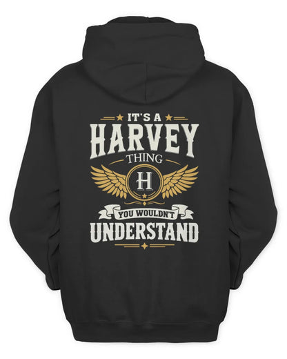 HARVEY KT06-M008 It’s a [NAME] Thing – You Wouldn’t Understand | Personalized Vintage T-Shirt - Unisex Hoodie - Black