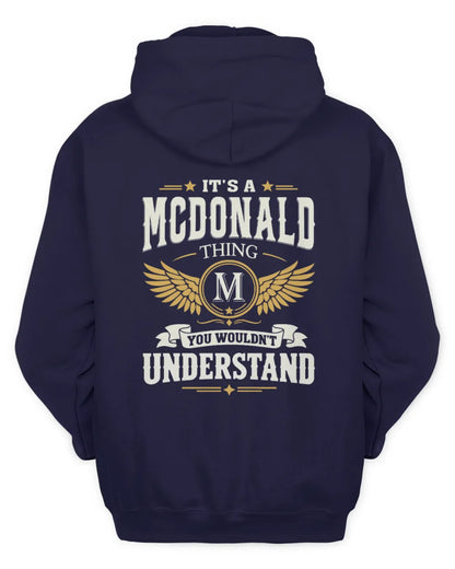 MCDONALD KT06-M008 It’s a [NAME] Thing – You Wouldn’t Understand | Personalized Vintage T-Shirt - Unisex Hoodie - Navy