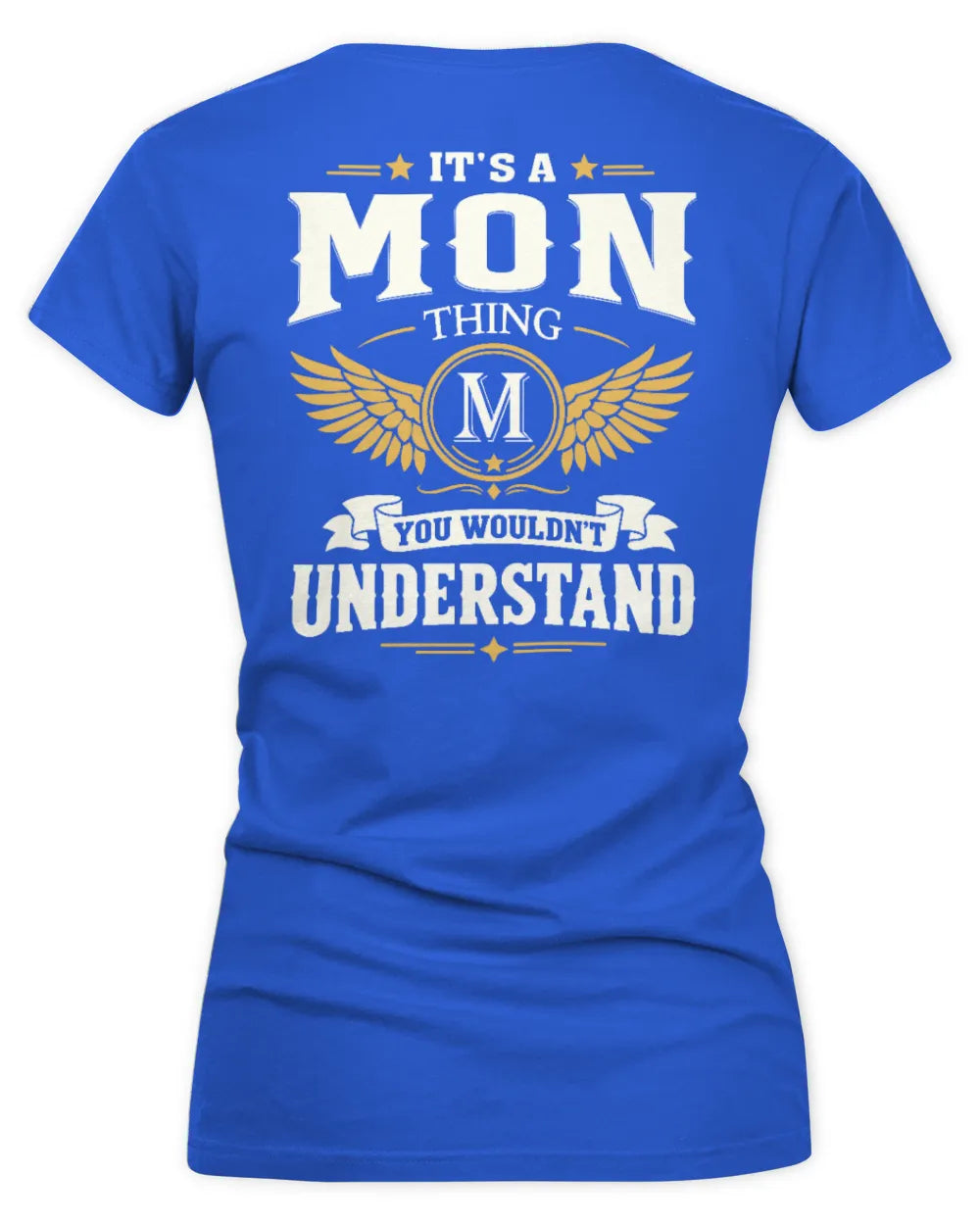 MON KT06-M008 It’s a [NAME] Thing – You Wouldn’t Understand | Personalized Vintage T-Shirt - Women's V-Neck T-Shirt - Royal