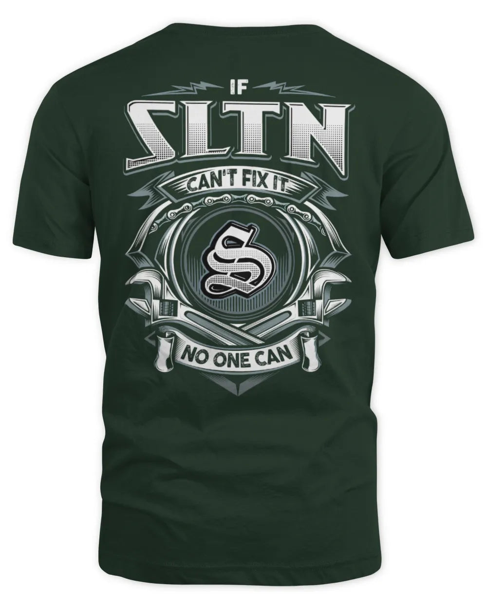 SLTN AP81-K4-626 - Personalized Ahmed Quote Apparel “If Ahmed Can't Fix It, No One Can” - Unisex Standard T-Shirt - Forest Green