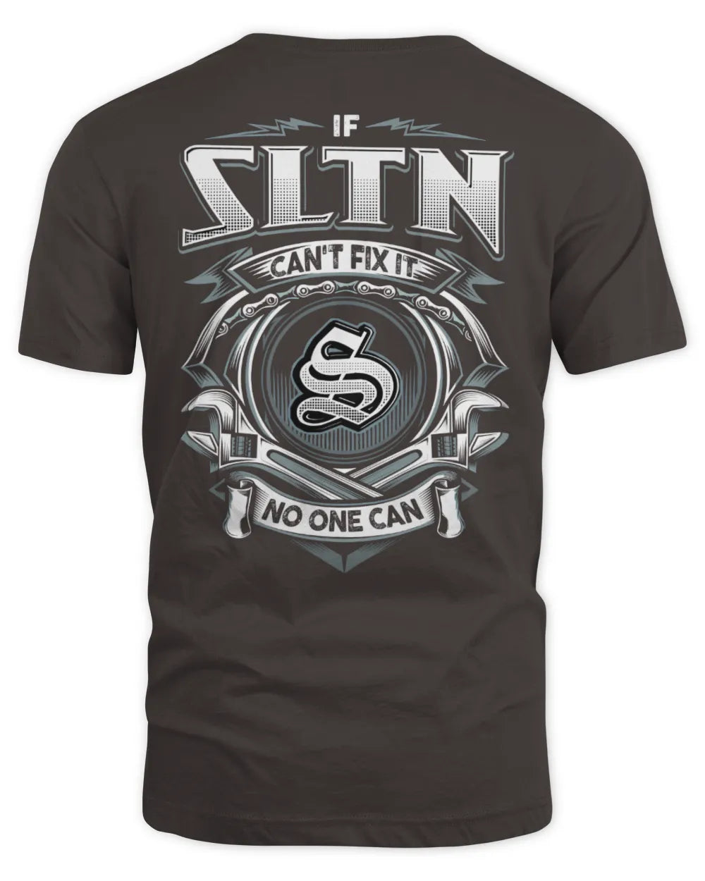 SLTN AP81-K4-626 - Personalized Ahmed Quote Apparel “If Ahmed Can't Fix It, No One Can” - Unisex Standard T-Shirt - Dark Chocolate