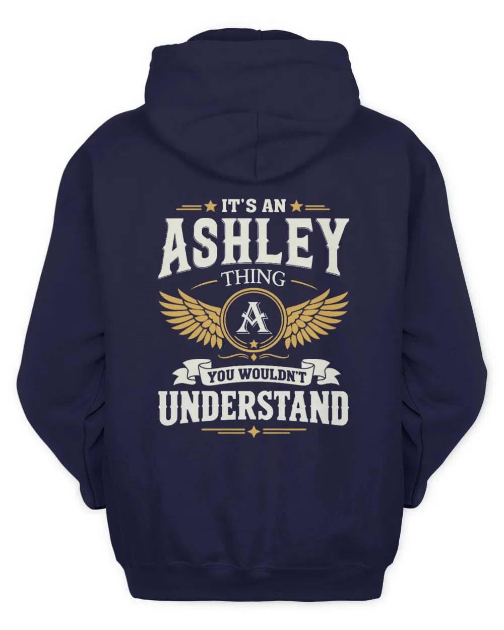 ASHLEY KT06-M008 It’s a [NAME] Thing – You Wouldn’t Understand | Personalized Vintage T-Shirt - Unisex Hoodie - Navy