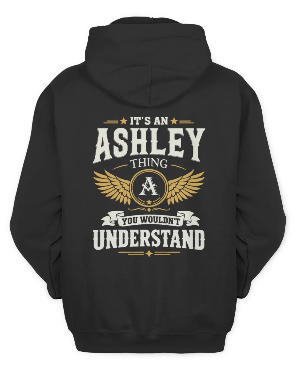 ASHLEY KT06-M008 It’s a [NAME] Thing – You Wouldn’t Understand | Personalized Vintage T-Shirt - Unisex Hoodie - Black