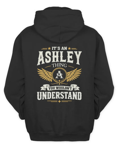 ASHLEY KT06-M008 It’s a [NAME] Thing – You Wouldn’t Understand | Personalized Vintage T-Shirt - Unisex Hoodie - Black