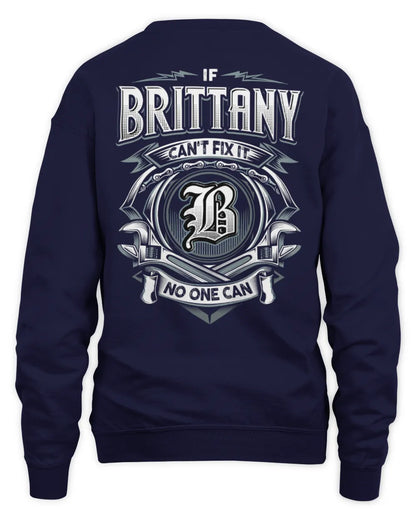 BRITTANY AP81-K4-626 - Personalized Ahmed Quote Apparel “If Ahmed Can't Fix It, No One Can” - Unisex Sweatshirt - Navy