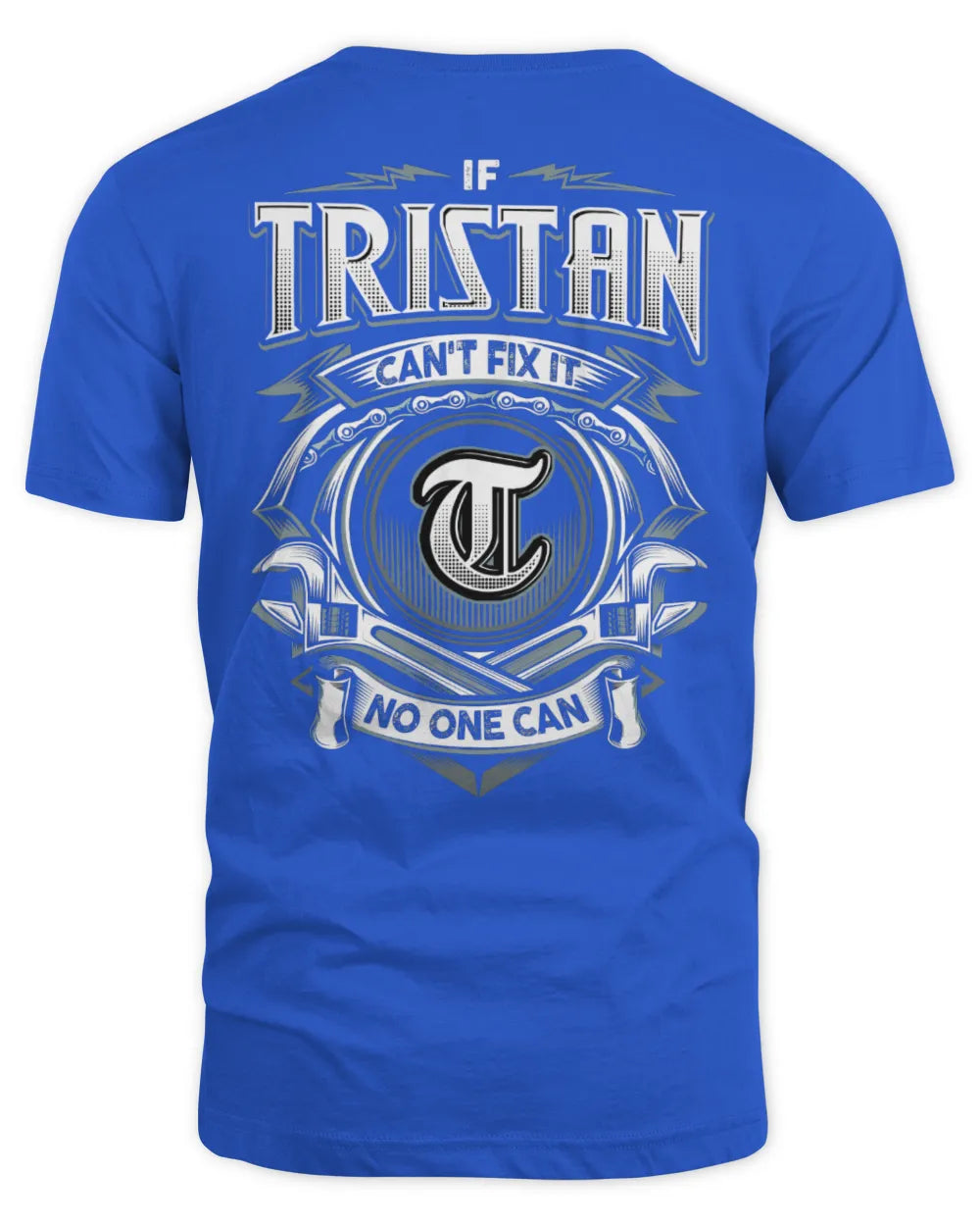 TRISTAN AP81-K4-626 - Personalized Ahmed Quote Apparel “If Ahmed Can't Fix It, No One Can” - Unisex Standard T-Shirt - Royal