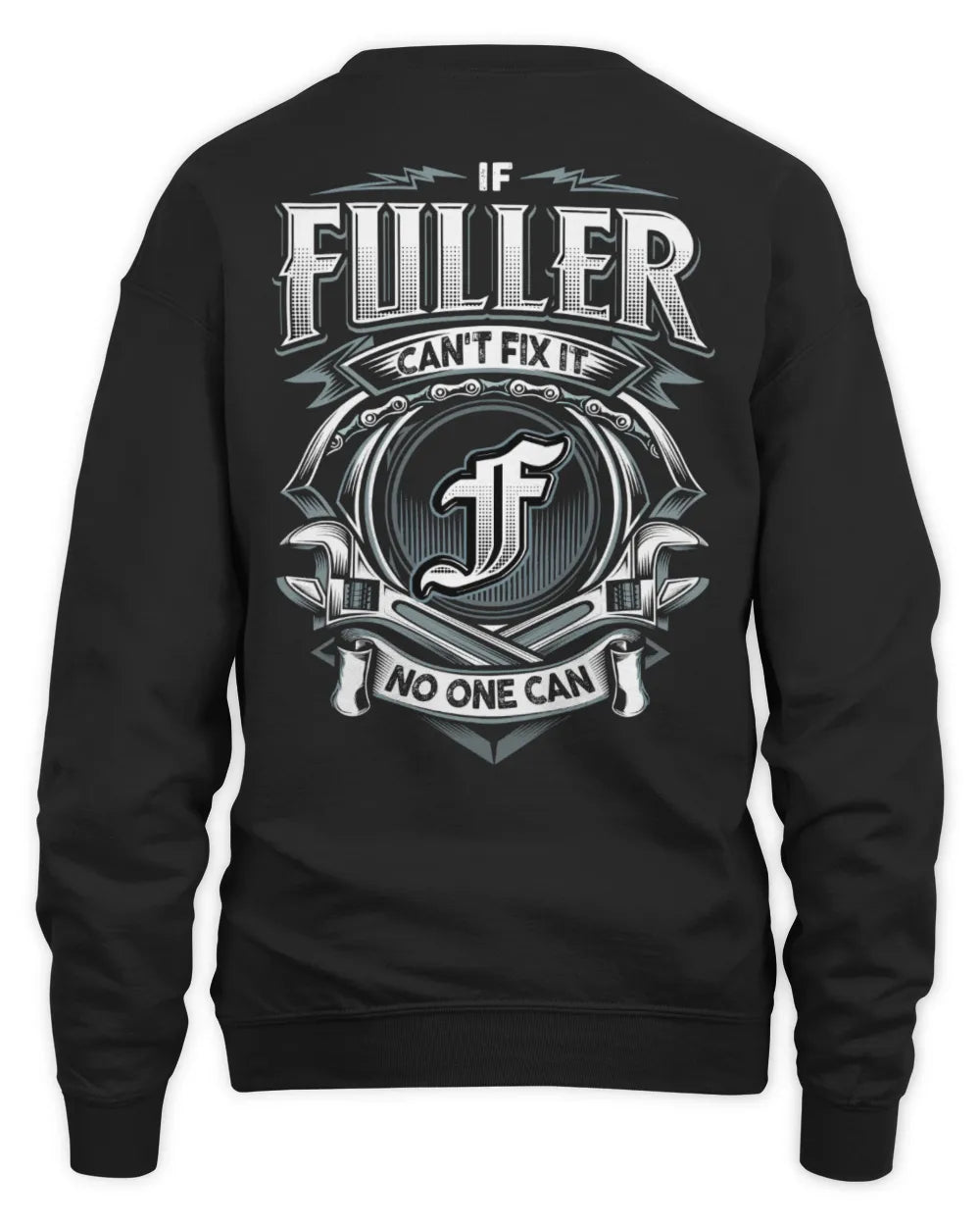 FULLER AP81-K4-626 - Personalized Ahmed Quote Apparel “If Ahmed Can't Fix It, No One Can” - Unisex Sweatshirt - Black