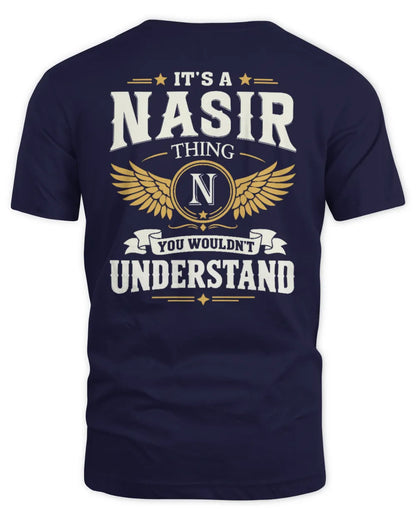 NASIR KT06-M008 It’s a [NAME] Thing – You Wouldn’t Understand | Personalized Vintage T-Shirt - Unisex Standard T-Shirt - Navy