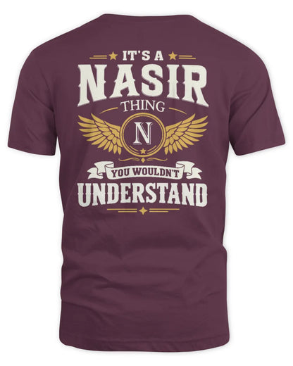 NASIR KT06-M008 It’s a [NAME] Thing – You Wouldn’t Understand | Personalized Vintage T-Shirt - Unisex Standard T-Shirt - Maroon