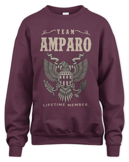 AMPARO TP06-K82 – Personalized Classic Style Apparel “Team NAME Lifetime Member” - Unisex Sweatshirt - Maroon