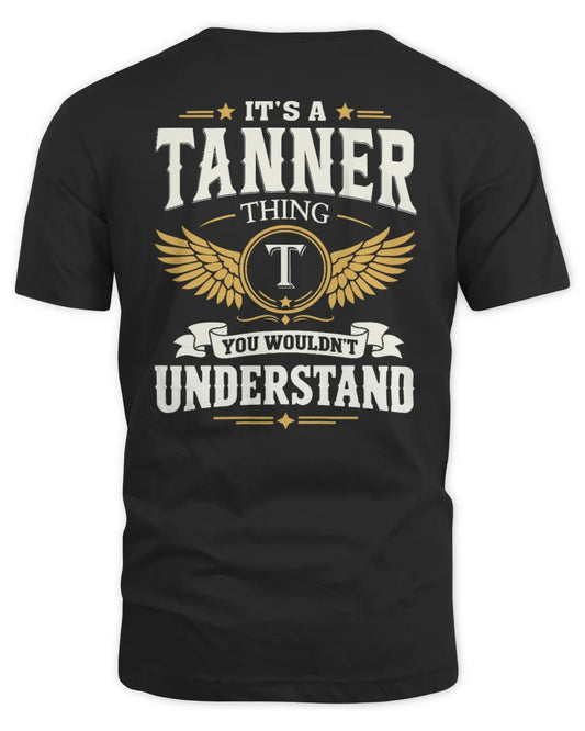 TANNER KT06-M008 It’s a [NAME] Thing – You Wouldn’t Understand | Personalized Vintage T-Shirt - Unisex Standard T-Shirt - Black