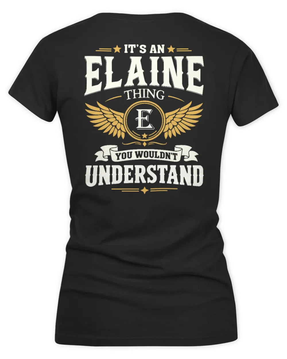 ELAINE KT06-M008 It’s a [NAME] Thing – You Wouldn’t Understand | Personalized Vintage T-Shirt - Women's V-Neck T-Shirt - Black