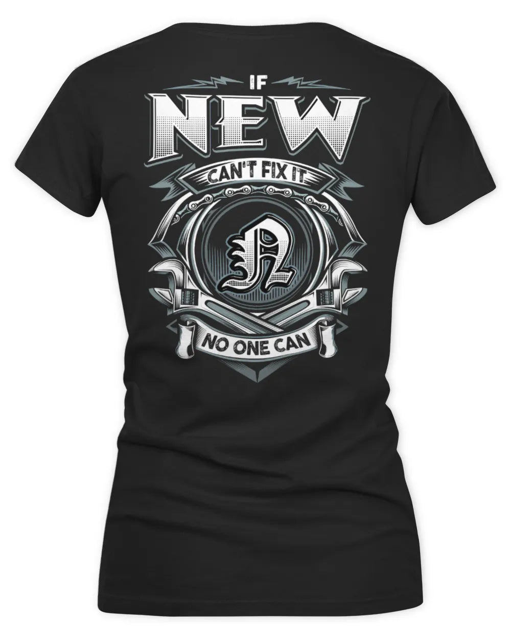 NEW AP81-K4-626 - Personalized Ahmed Quote Apparel “If Ahmed Can't Fix It, No One Can” - Women's V-Neck T-Shirt - Black