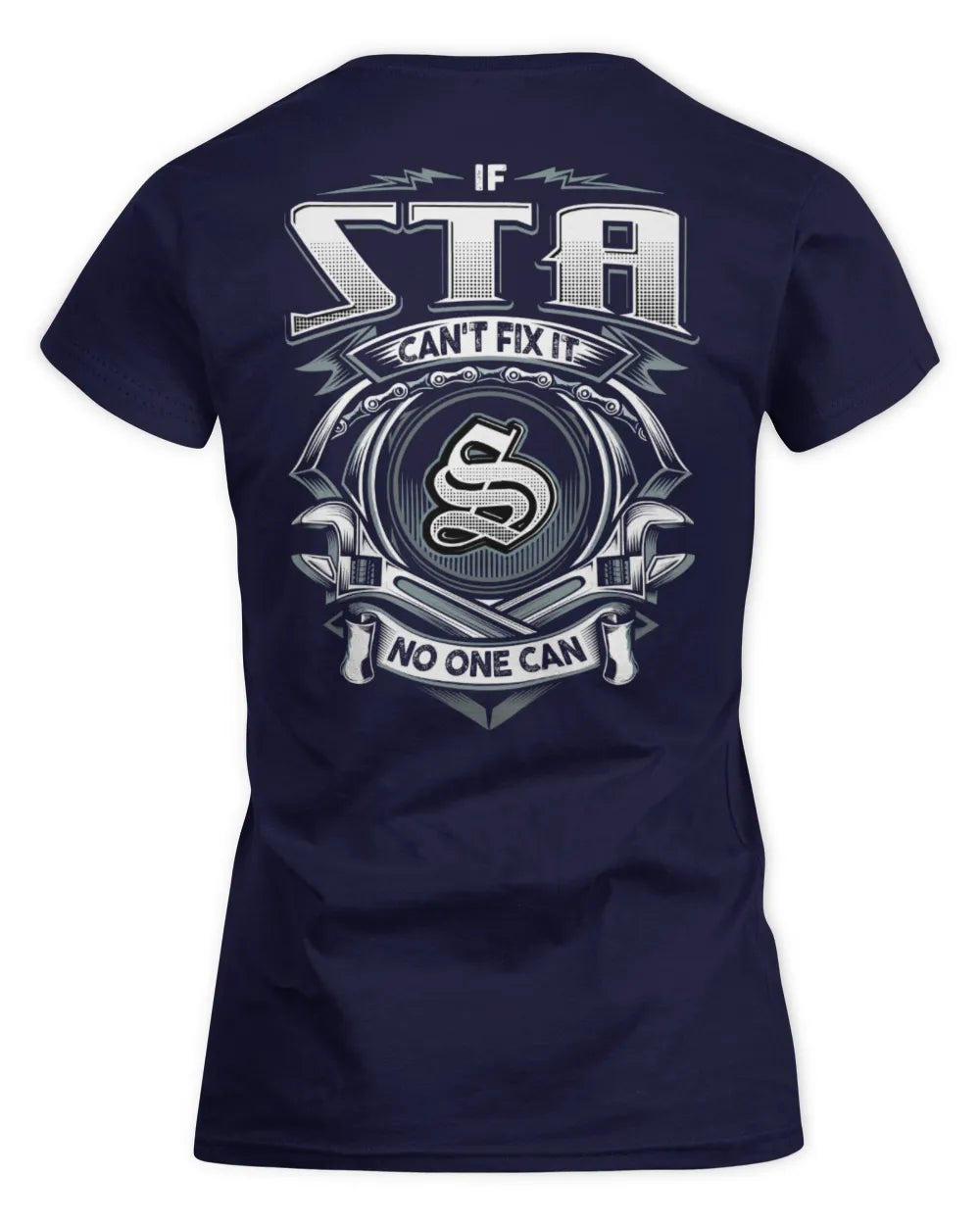 STA AP81-K4-626 - Personalized Ahmed Quote Apparel “If Ahmed Can't Fix It, No One Can” - Women's Standard T-Shirt - Navy