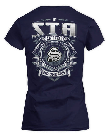 STA AP81-K4-626 - Personalized Ahmed Quote Apparel “If Ahmed Can't Fix It, No One Can” - Women's Standard T-Shirt - Navy