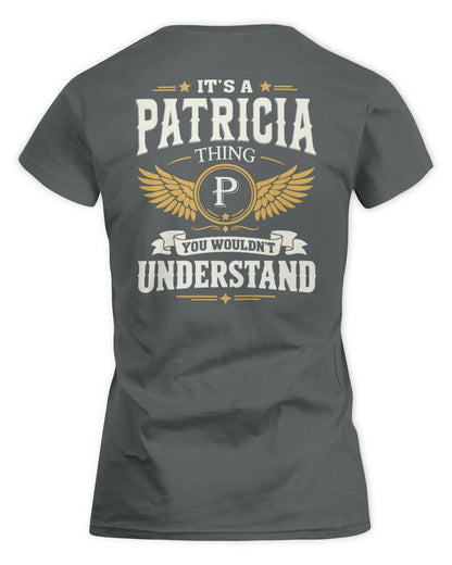 PATRICIA KT06-M008 It’s a [NAME] Thing – You Wouldn’t Understand | Personalized Vintage T-Shirt - Women's Standard T-Shirt - Charcoal