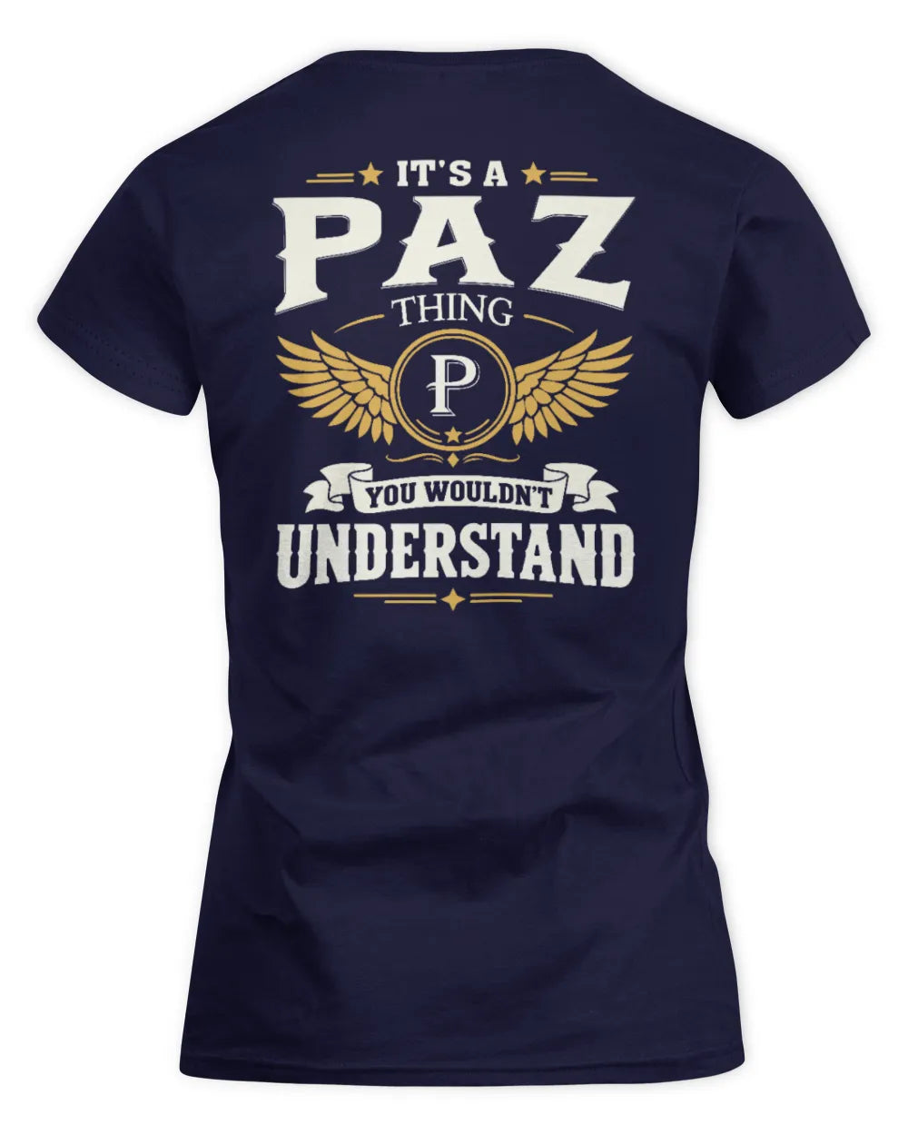 PAZ KT06-M008 It’s a [NAME] Thing – You Wouldn’t Understand | Personalized Vintage T-Shirt - Women's Standard T-Shirt - Navy