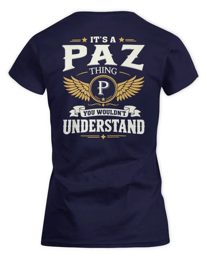 PAZ KT06-M008 It’s a [NAME] Thing – You Wouldn’t Understand | Personalized Vintage T-Shirt - Women's Standard T-Shirt - Navy