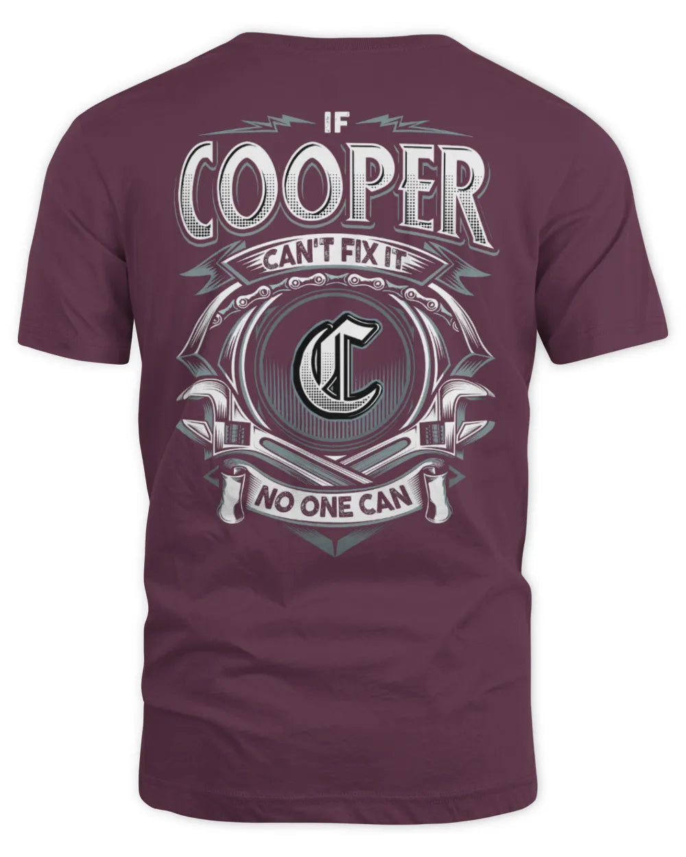COOPER AP81-K4-626 - Personalized Ahmed Quote Apparel “If Ahmed Can't Fix It, No One Can” - Unisex Standard T-Shirt - Maroon