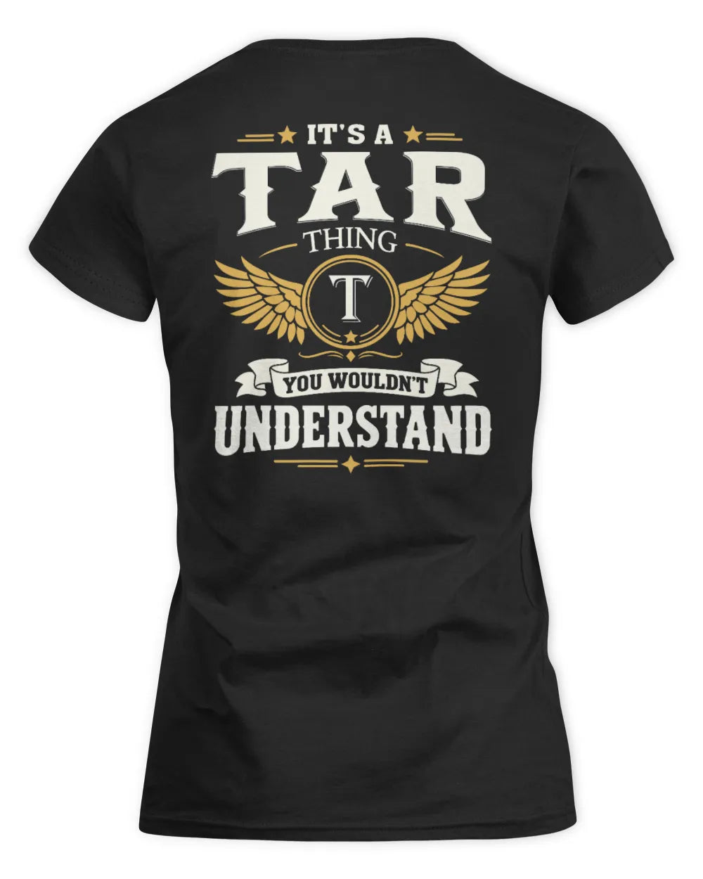 TAR KT06-M008 It’s a [NAME] Thing – You Wouldn’t Understand | Personalized Vintage T-Shirt - Women's Standard T-Shirt - Black