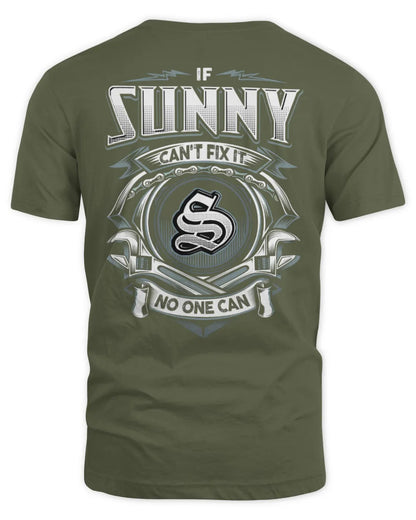 SUNNY AP81-K4-626 - Personalized Ahmed Quote Apparel “If Ahmed Can't Fix It, No One Can” - Unisex Standard T-Shirt - Military Green