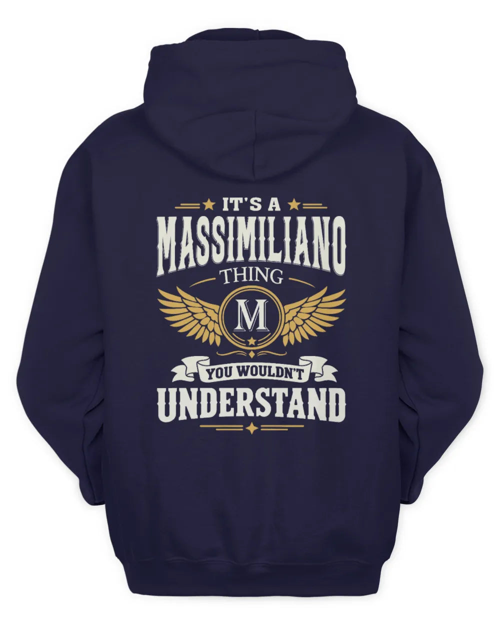MASSIMILIANO KT06-M008 It’s a [NAME] Thing – You Wouldn’t Understand | Personalized Vintage T-Shirt - Unisex Hoodie - Navy