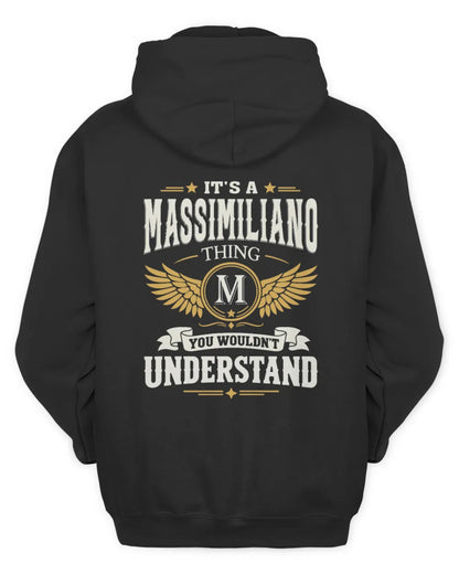 MASSIMILIANO KT06-M008 It’s a [NAME] Thing – You Wouldn’t Understand | Personalized Vintage T-Shirt - Unisex Hoodie - Black