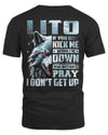 LITO AP62-K4-666 - Personalized Fierce Wolf Quote Apparel “If You Kick Me When I’m Down, You Better Pray I Don’t Get Up”