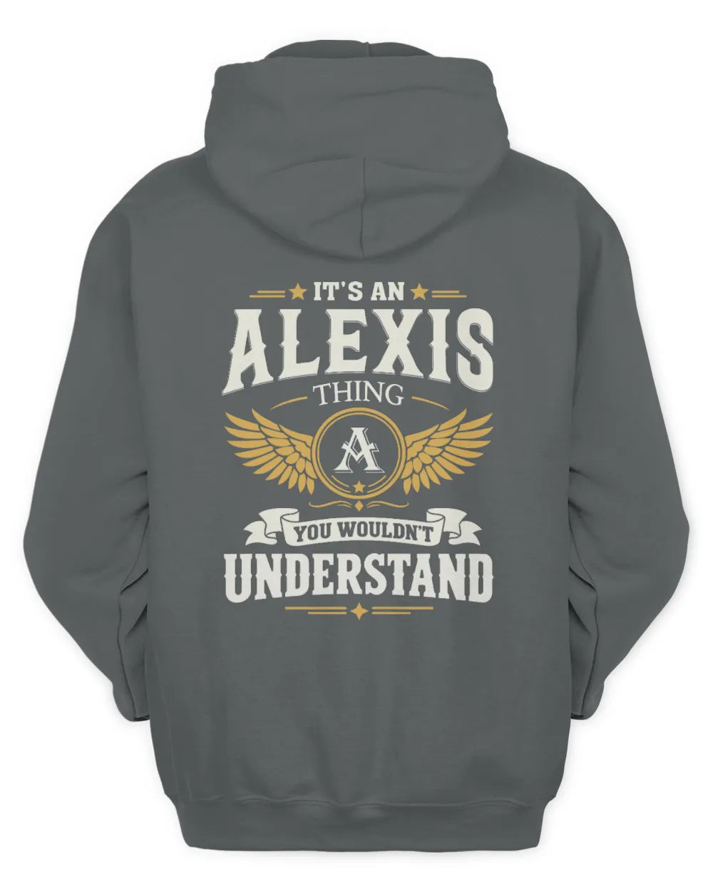 ALEXIS KT06-M008 It’s a [NAME] Thing – You Wouldn’t Understand | Personalized Vintage T-Shirt - Unisex Hoodie - Charcoal