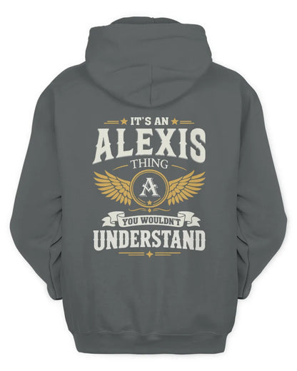 ALEXIS KT06-M008 It’s a [NAME] Thing – You Wouldn’t Understand | Personalized Vintage T-Shirt - Unisex Hoodie - Charcoal