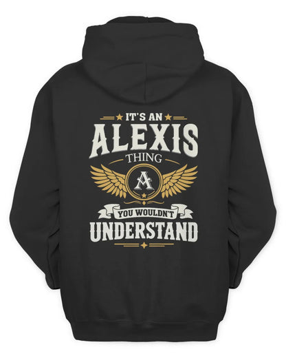 ALEXIS KT06-M008 It’s a [NAME] Thing – You Wouldn’t Understand | Personalized Vintage T-Shirt - Unisex Hoodie - Black