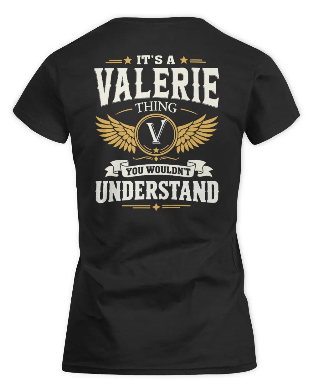 VALERIE KT06-M008 It’s a [NAME] Thing – You Wouldn’t Understand | Personalized Vintage T-Shirt - Women's Standard T-Shirt - Black