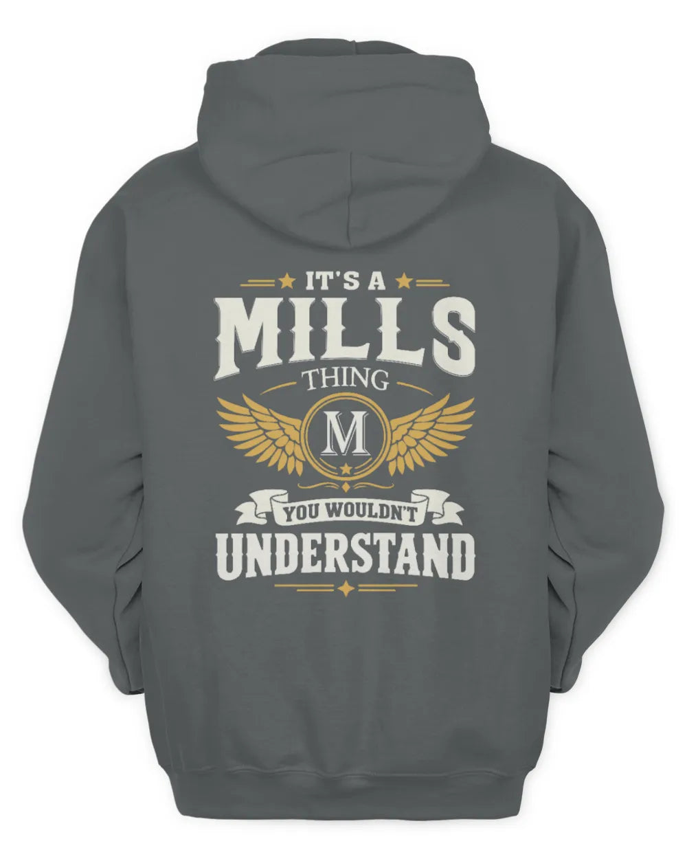 MILLS KT06-M008 It’s a [NAME] Thing – You Wouldn’t Understand | Personalized Vintage T-Shirt - Unisex Hoodie - Charcoal