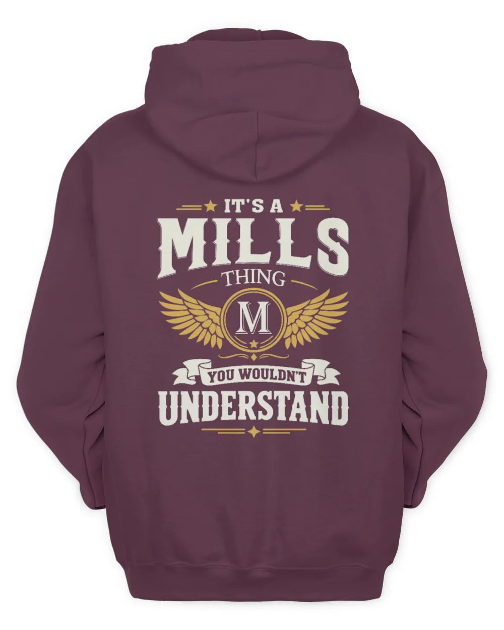MILLS KT06-M008 It’s a [NAME] Thing – You Wouldn’t Understand | Personalized Vintage T-Shirt - Unisex Hoodie - Maroon